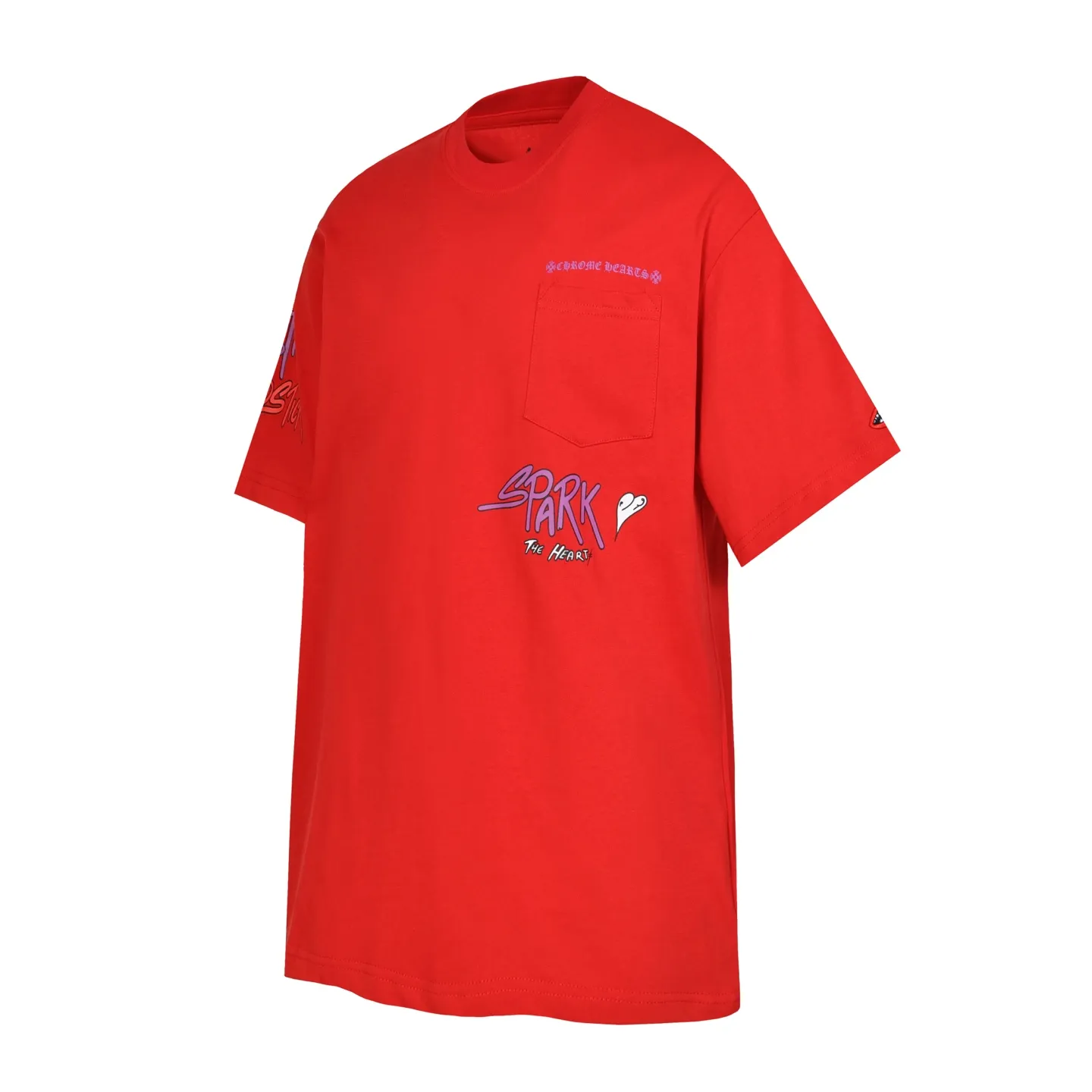 P150 Cross-border running quantity model, please do not place an order if you pursue quality -Chrome Hearts/Chrome Heart Graffiti✍️Spoof short-sleeved T-shirts -High weight, high density and high quality. The wool is soft, delicate and skin-friendly. It feels soft and silky. It has excellent warmth and skin-friendly properties.